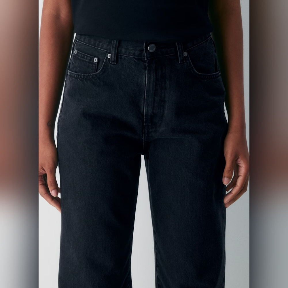 Denim Forum High-Rise Jeans in Black